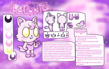 Lunaby Senshibi: Lupunio Reference Sheet