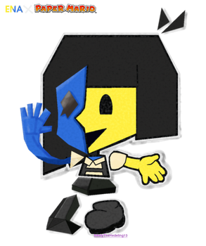 SmbXENA: Ena as a Paper Mario character (Partner)
