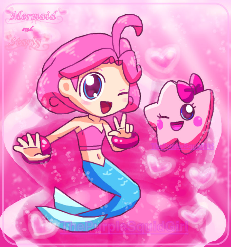 TlS: Pinky Sea Girls (Mermaid and Starly Fanart)