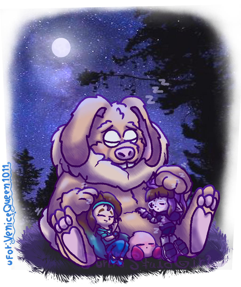 Xmas Gift: a Moonlited Nap between Nature