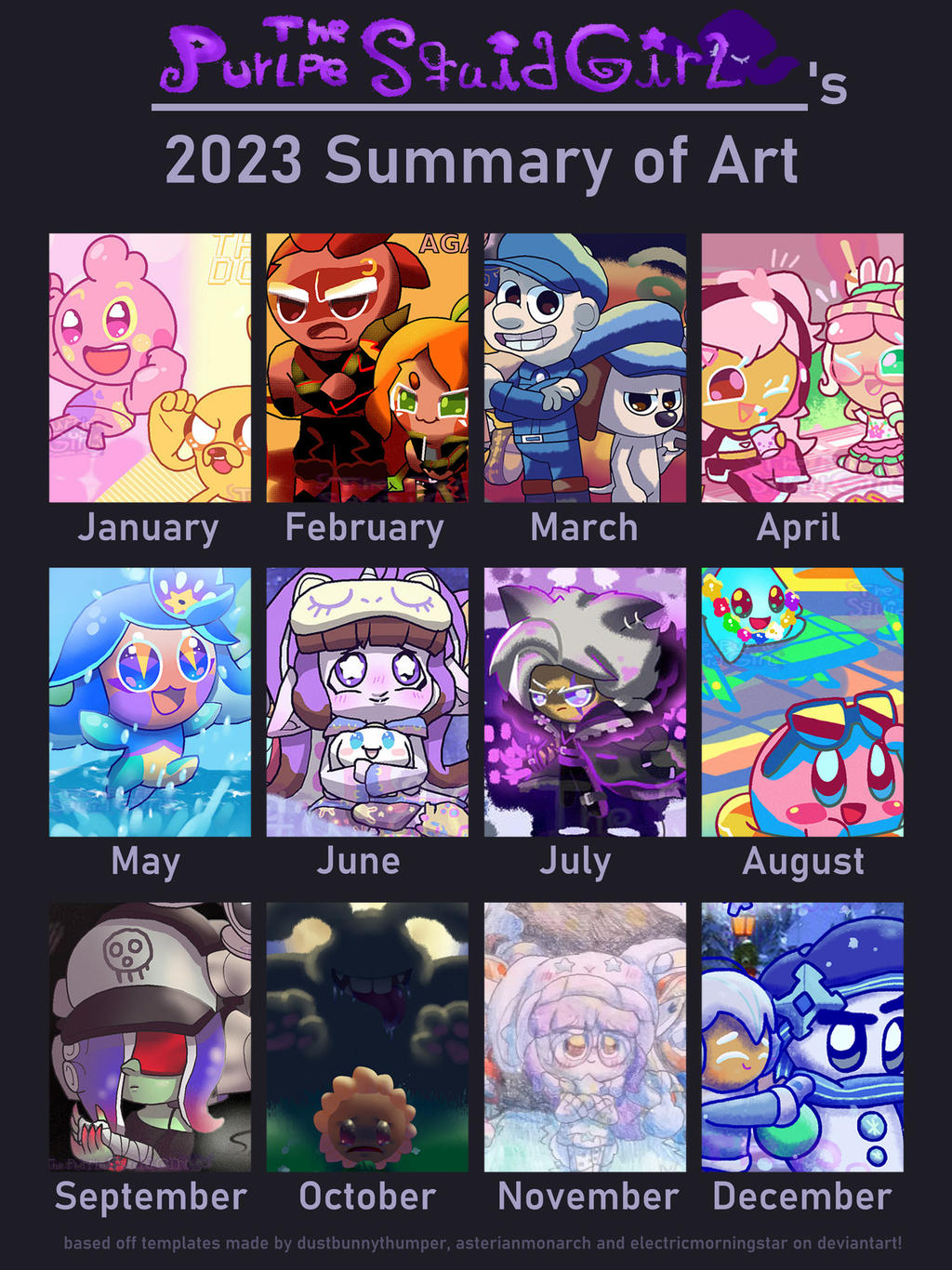 ThePurpleSquidGirl's Art Summary of 2023