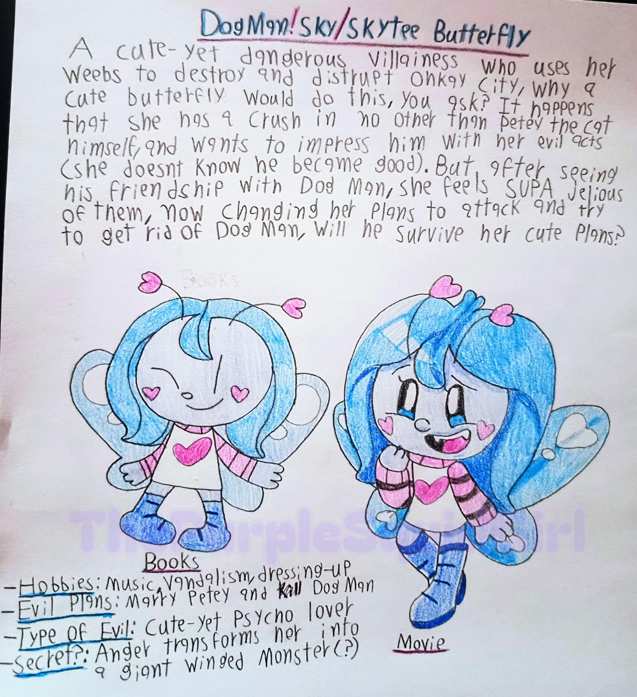 DMxSkyverse: Dogman!Sky/Skytee Butterfly concept