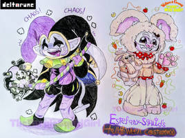 Estefany-Squid: Double Masked Halloween Costumes!?