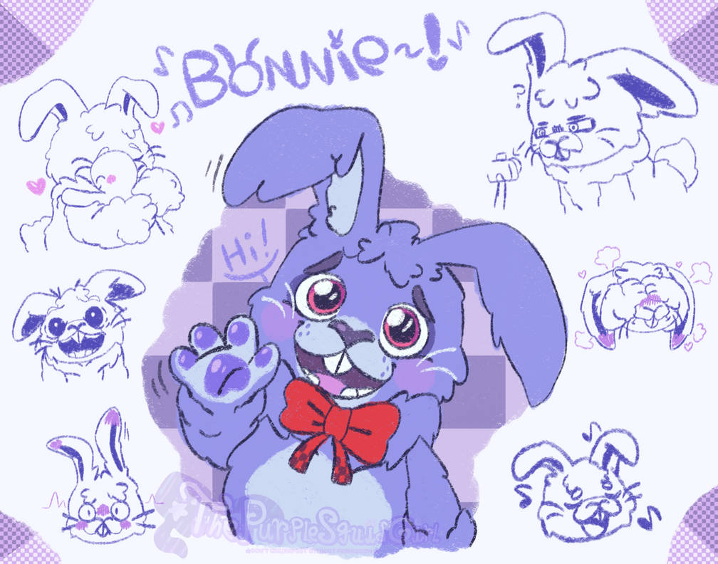 Clock Rabbit Bonnie FNAF: Bonnie The Rabbit but in my style? Dood Dump by ...
