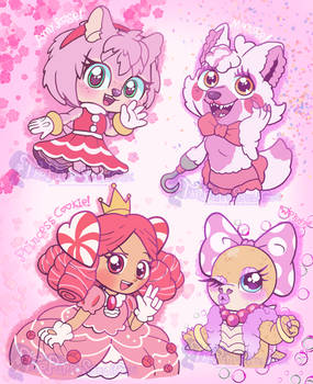 Crossover: Cute Pink Gals~! Personal artstyle