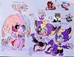 Canine + Jester Crossover Adopts: A3 and C1