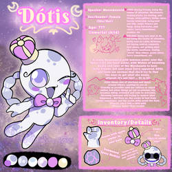 OC: Dotis the Moonmanoid~! Ref+Bio
