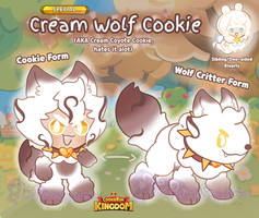 CR: Cookie Run OC: Cream Wolf Cookie! Ref+Bio