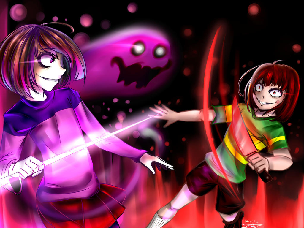 Fear Soul Glitchtale: Fear vs Determination by GothamGirlDC on DeviantArt
