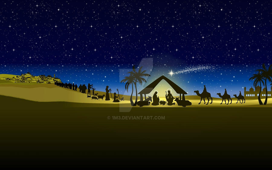 vector christmas nativity_02