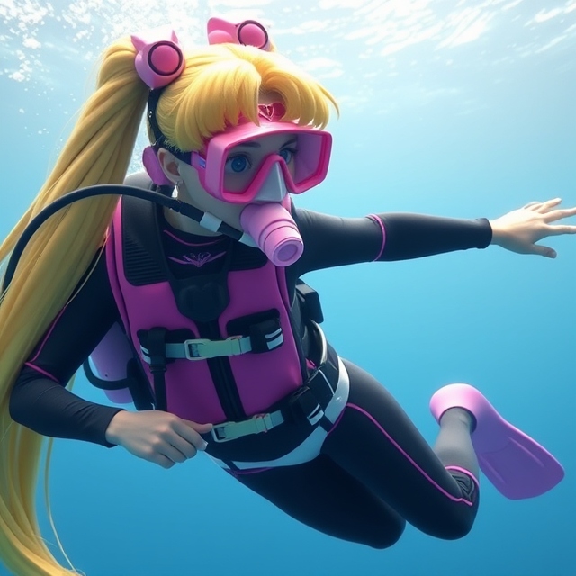 Usagi Tsukino Scuba Diving (IRL) by TheJBEagleFan1998 on DeviantArt