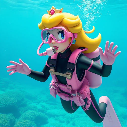 Princess Peach Scuba Diving by TheJBEagleFan1998 on DeviantArt Princess Peach Scuba Diving by TheJBEagleFan1998 on DeviantArt