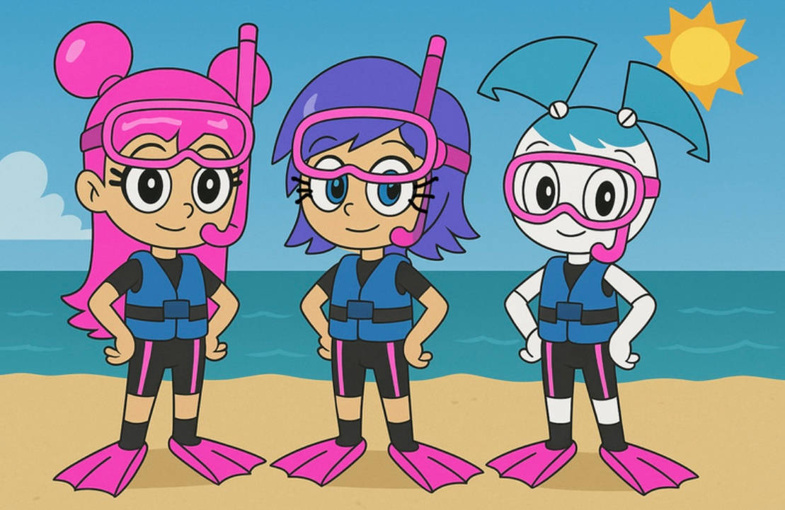 Ami, Jenny, And Yumi In Wetsuits by TheJBEagleFan1998 on DeviantArt