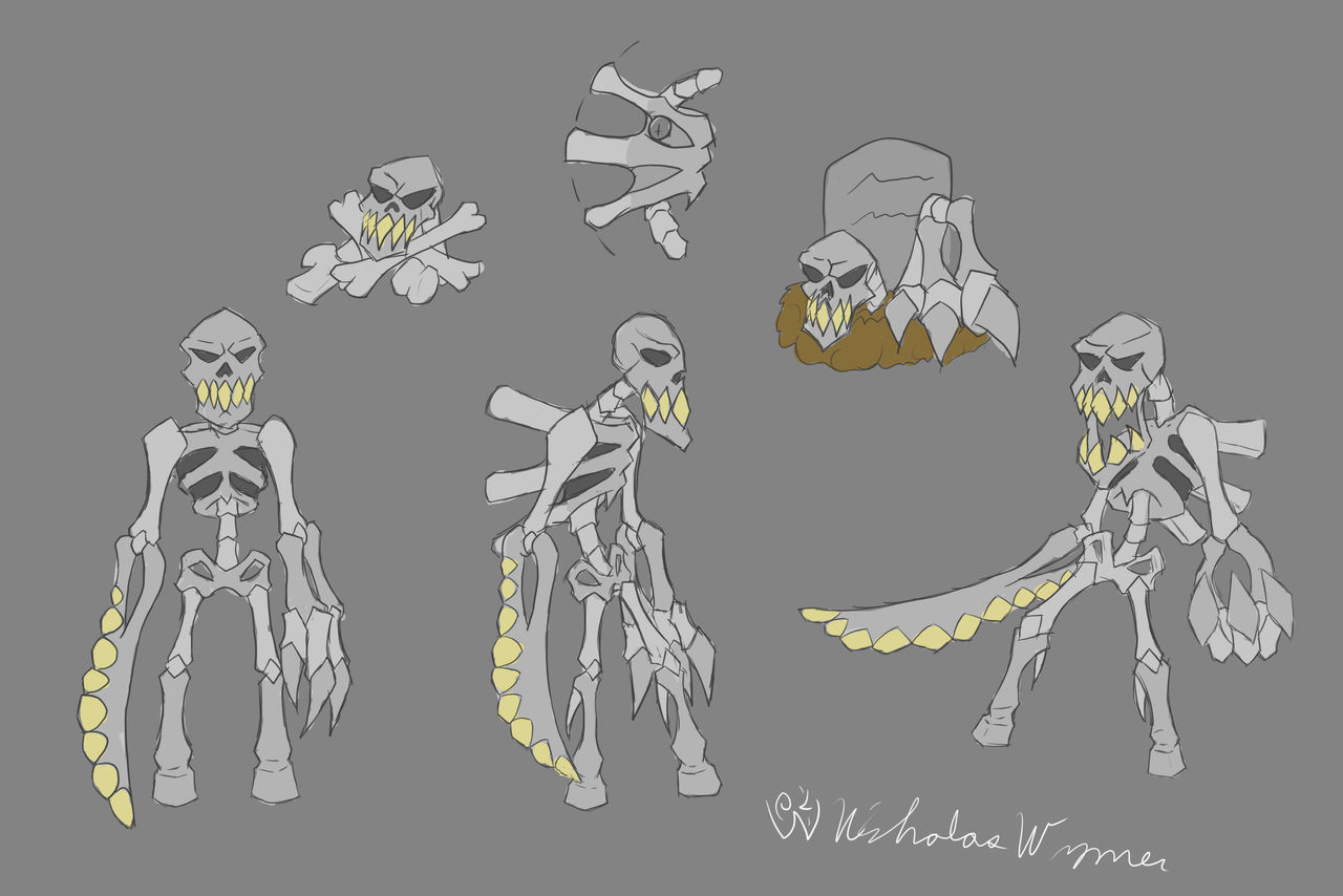 Skeleton Concept Art by Brimstone95 on DeviantArt