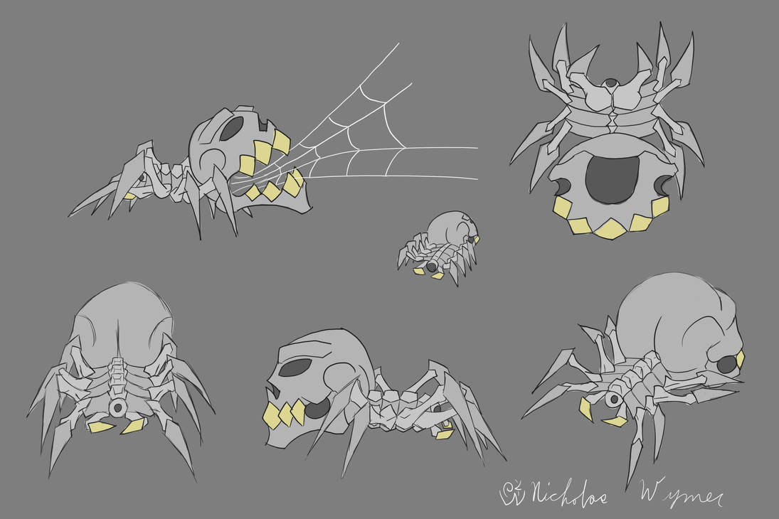 Bone Spider Concept Art by Brimstone95 on DeviantArt