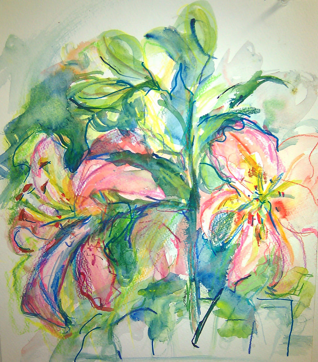 pink lilies LProctor