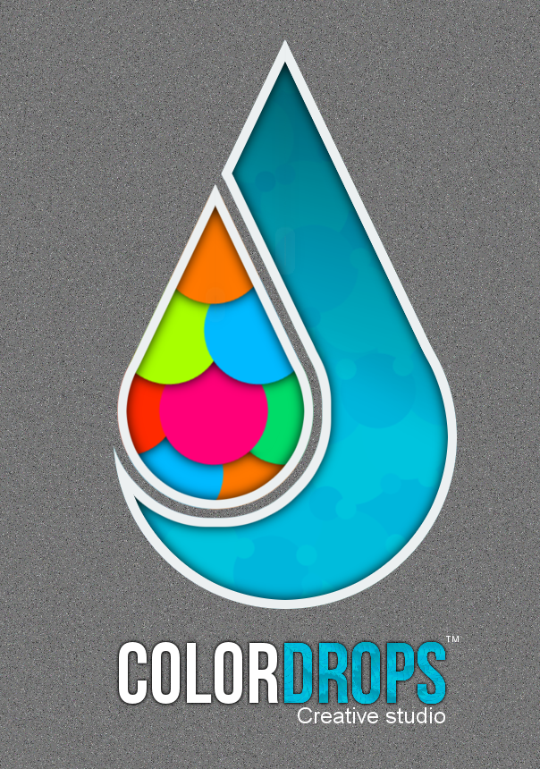 Color Drops Logotype concept