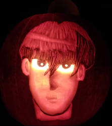 Pumpkin carving of Seto Kaiba