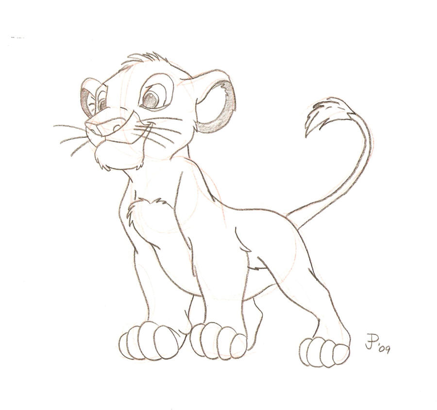 Simba Sketch By Mickeyminnie On Deviantart