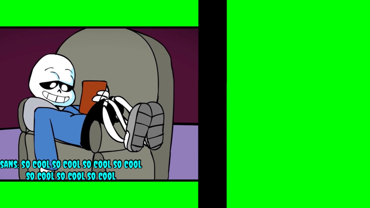 Sans Check Screen Sans: so cool * green screen free to use * by trollgew31 on DeviantArt
