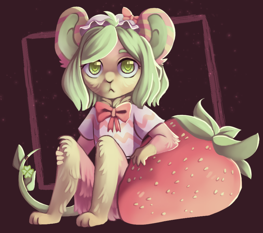 strawberry mouse by rottingichor