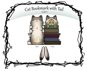 [P2U] Cat Bookmark - Color I