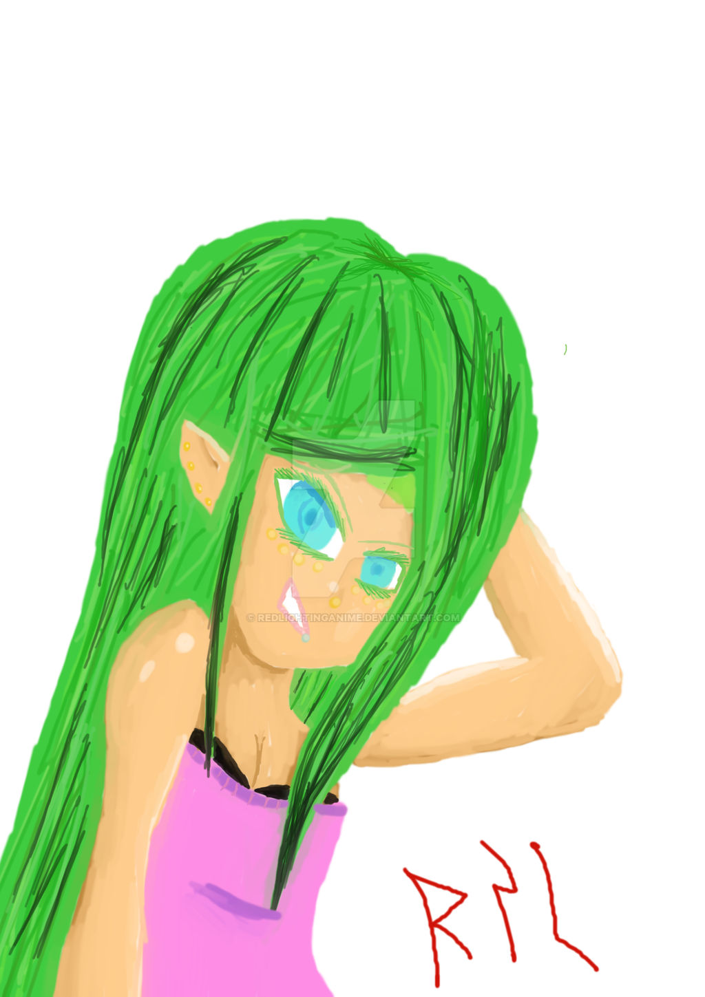 Elf Face Rocking Rocking that elf look by Redlightinganime on DeviantArt