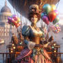 Victorian Steampunk girl balloons (2)