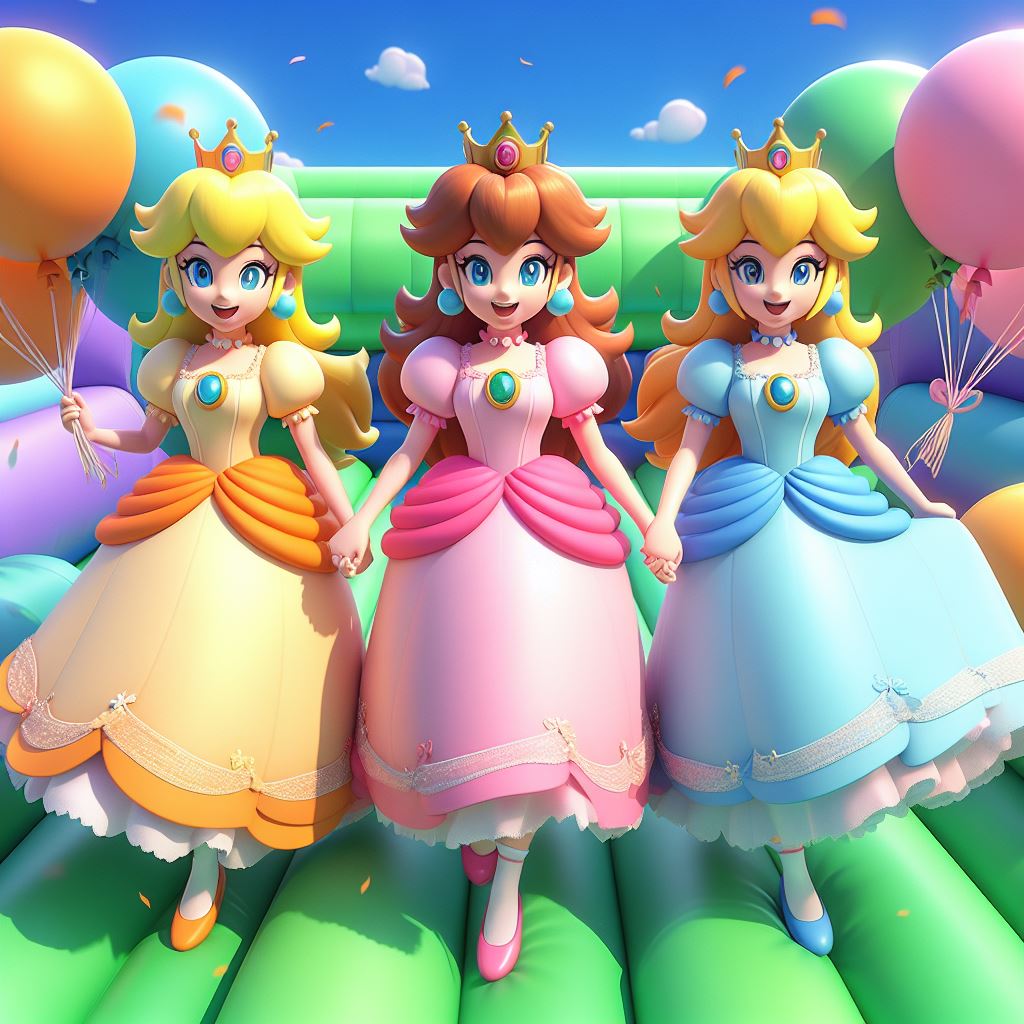 Mario Inflatble Mario princess inflatable (1) by XavierDoranAI on DeviantArt