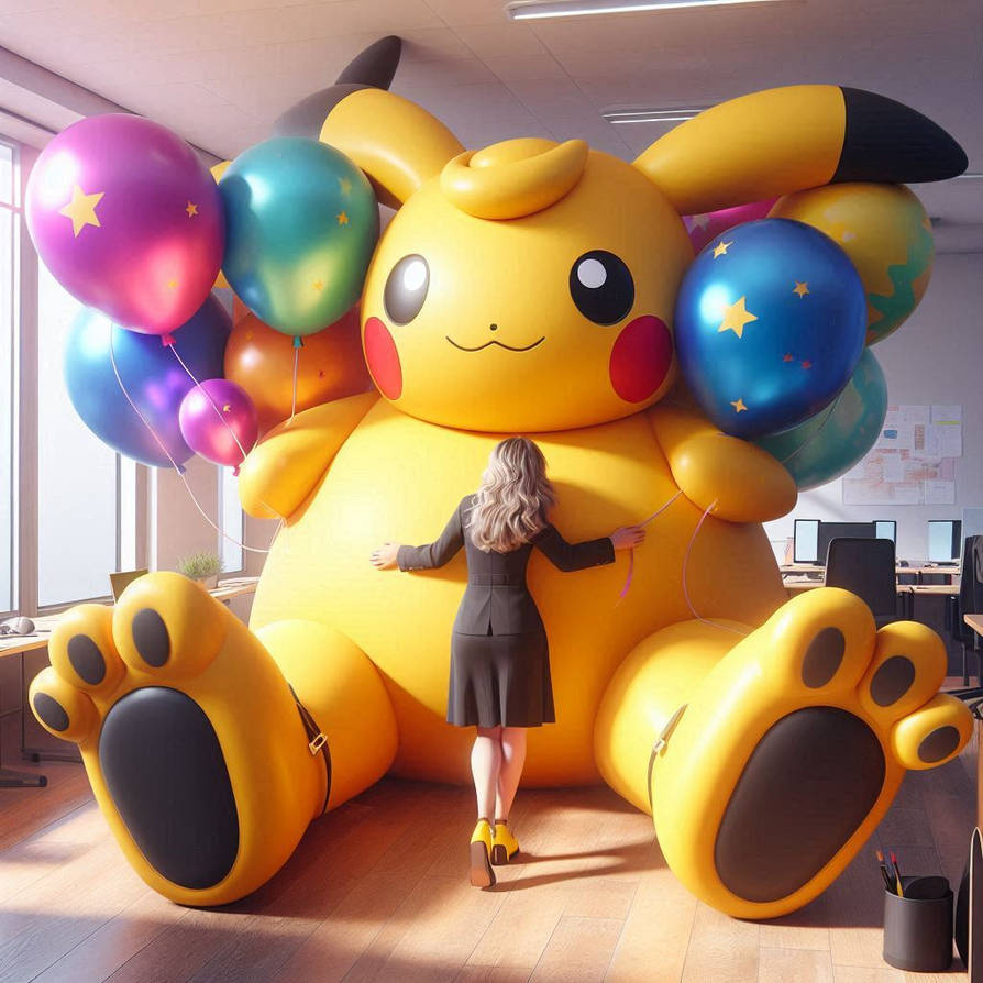 huge inflatable pokemon by XavierDoranAI on DeviantArt
