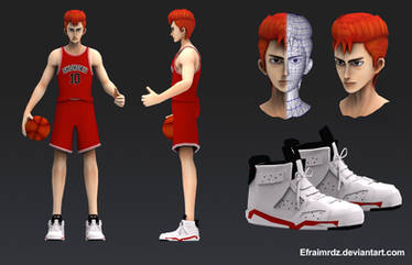 Sakuragi Lowpoly