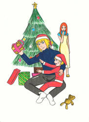 Xmas with Naruto Family by TurkishManga-K