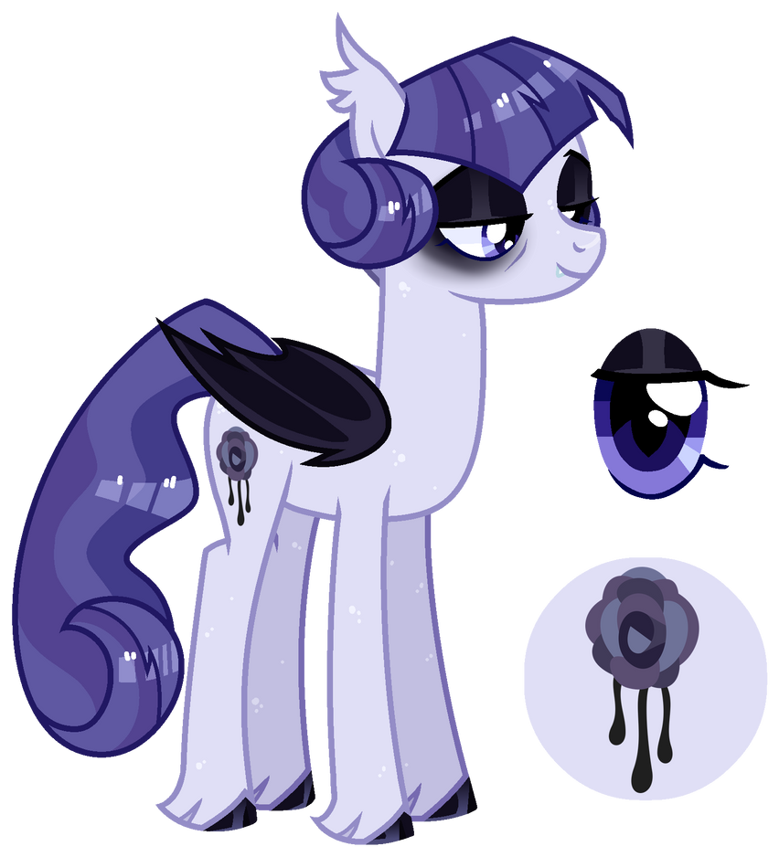 // ManeVerse // Inky Rose by Ghostly-NightOwl on DeviantArt