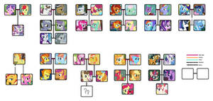 // MLP Parent Swap AU // Family trees