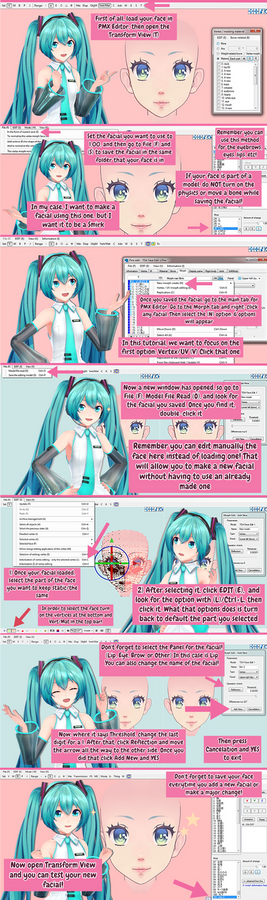PMX Editor X Tutorial // How to make facials
