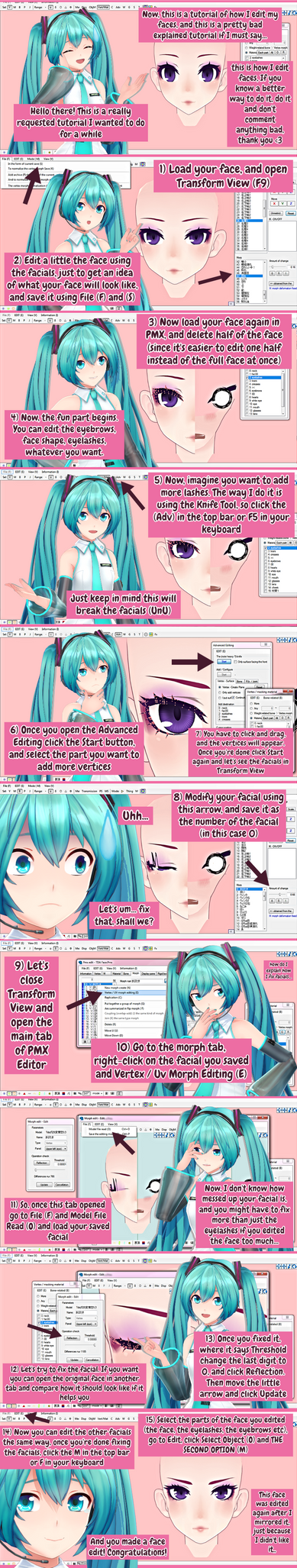 PMX Editor X Tutorial // How I edit faces