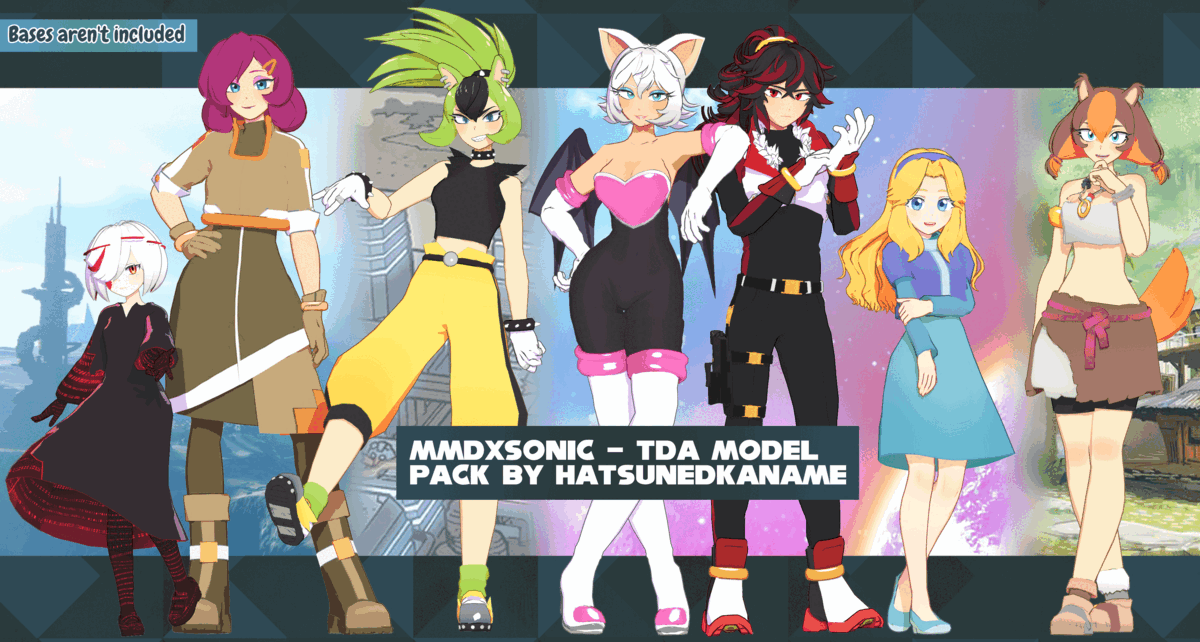 Tda Models MMDxSonic // TDA Sonic Models Pack + DL! by HatsuneDKaname on DeviantArt