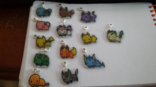 Shrinky Dinks Pokemon Charms