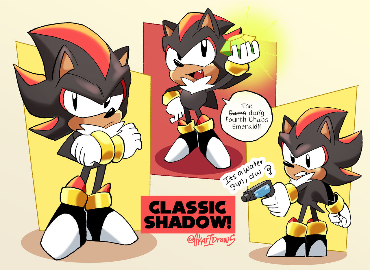 Classic Shadow! by AkariSanDraws on DeviantArt