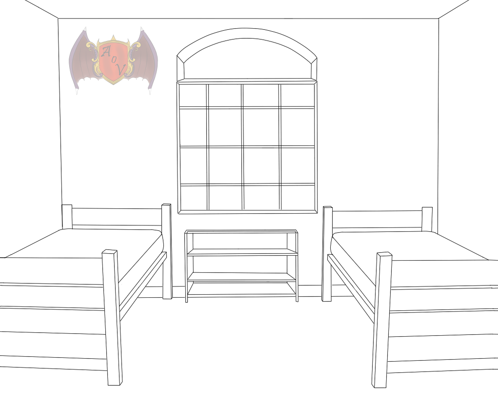 SMALL AND SIMPLE DORM ROOM TEMPLATE