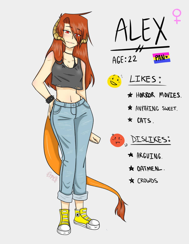 Alex Oc Alex oc ref sheet by ThePossumLord on DeviantArt