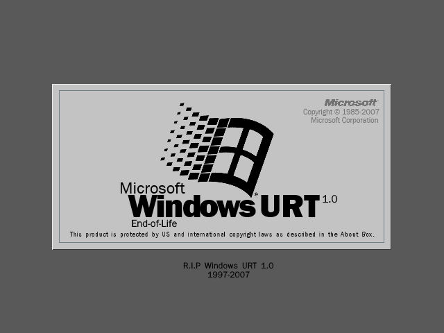 Windows URT 1.0 End-of-Life by xXSteamBoy on DeviantArt