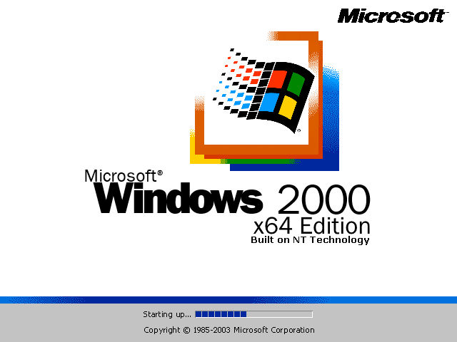 Windows 2000 x64 Edition (2003) by xXSteamBoy on DeviantArt