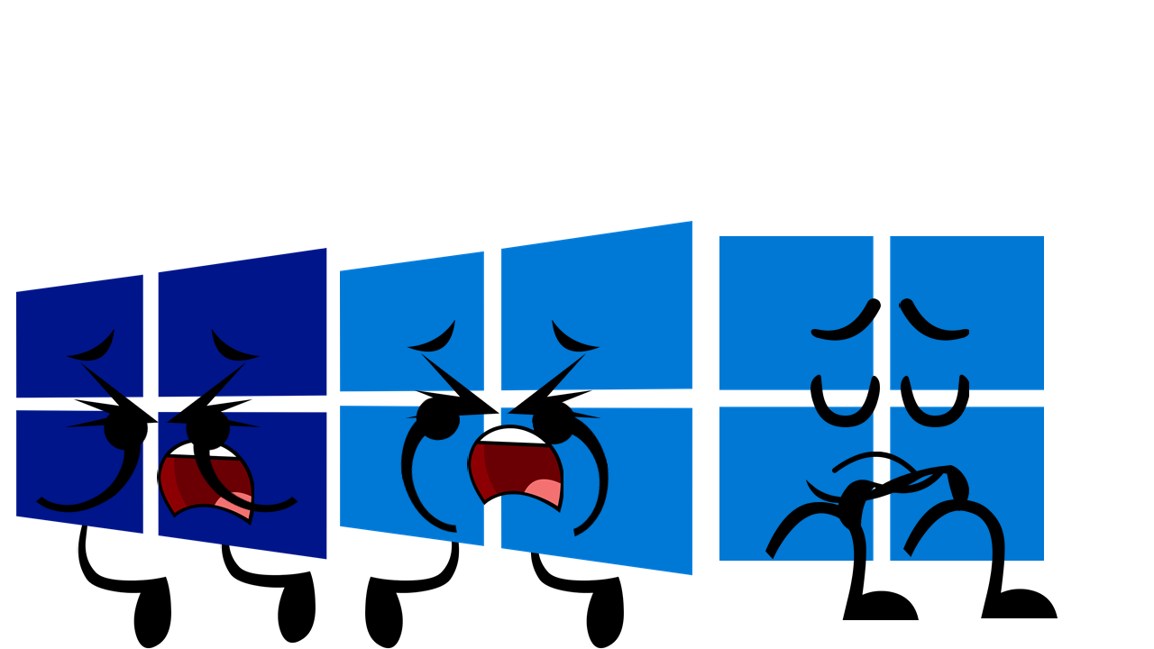 Windows 8.1, 10, and 11 Crying by xXSteamBoy on DeviantArt