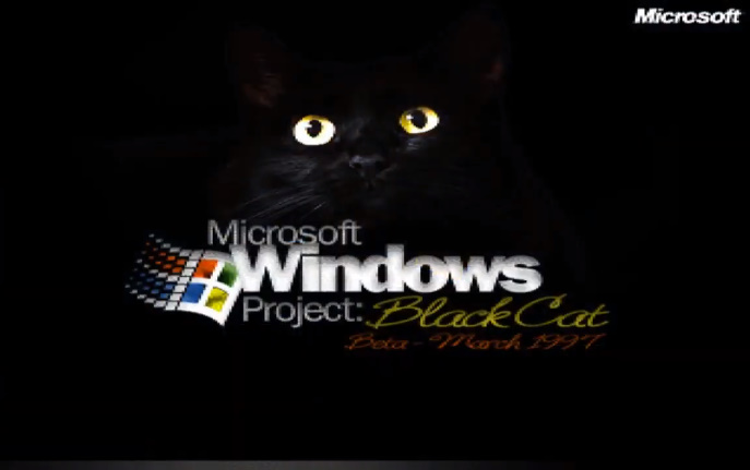 Windows Black Cat Beta (1997) by xXSteamBoy on DeviantArt