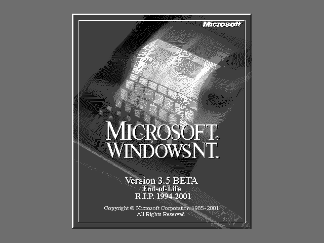 Windows NT 3.5 Beta End-of-Life (2001) by xXSteamBoy on DeviantArt