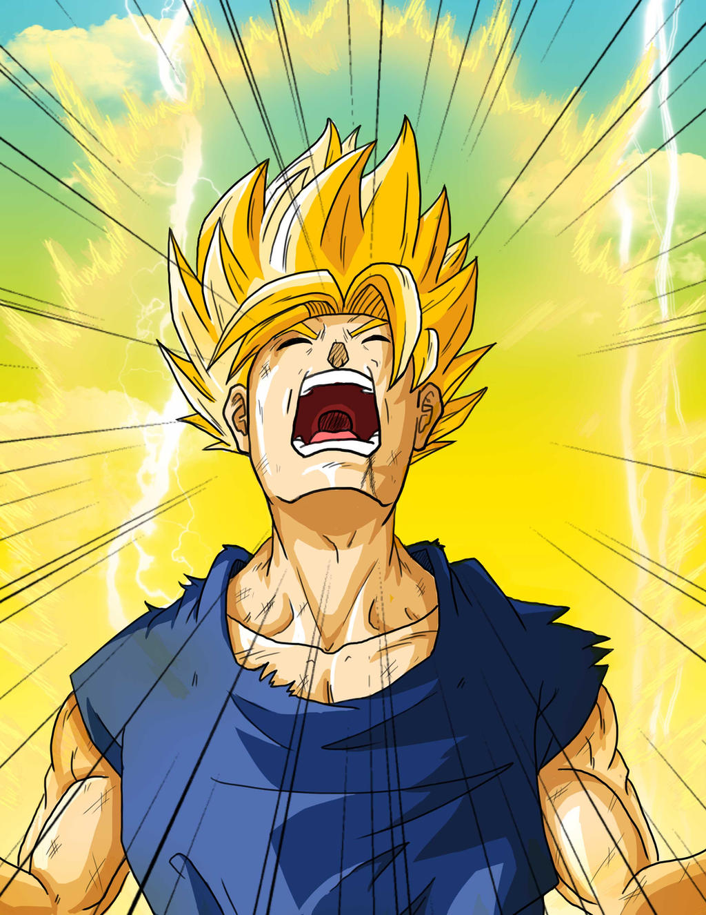 Goku's Rage by big-bob22 on DeviantArt