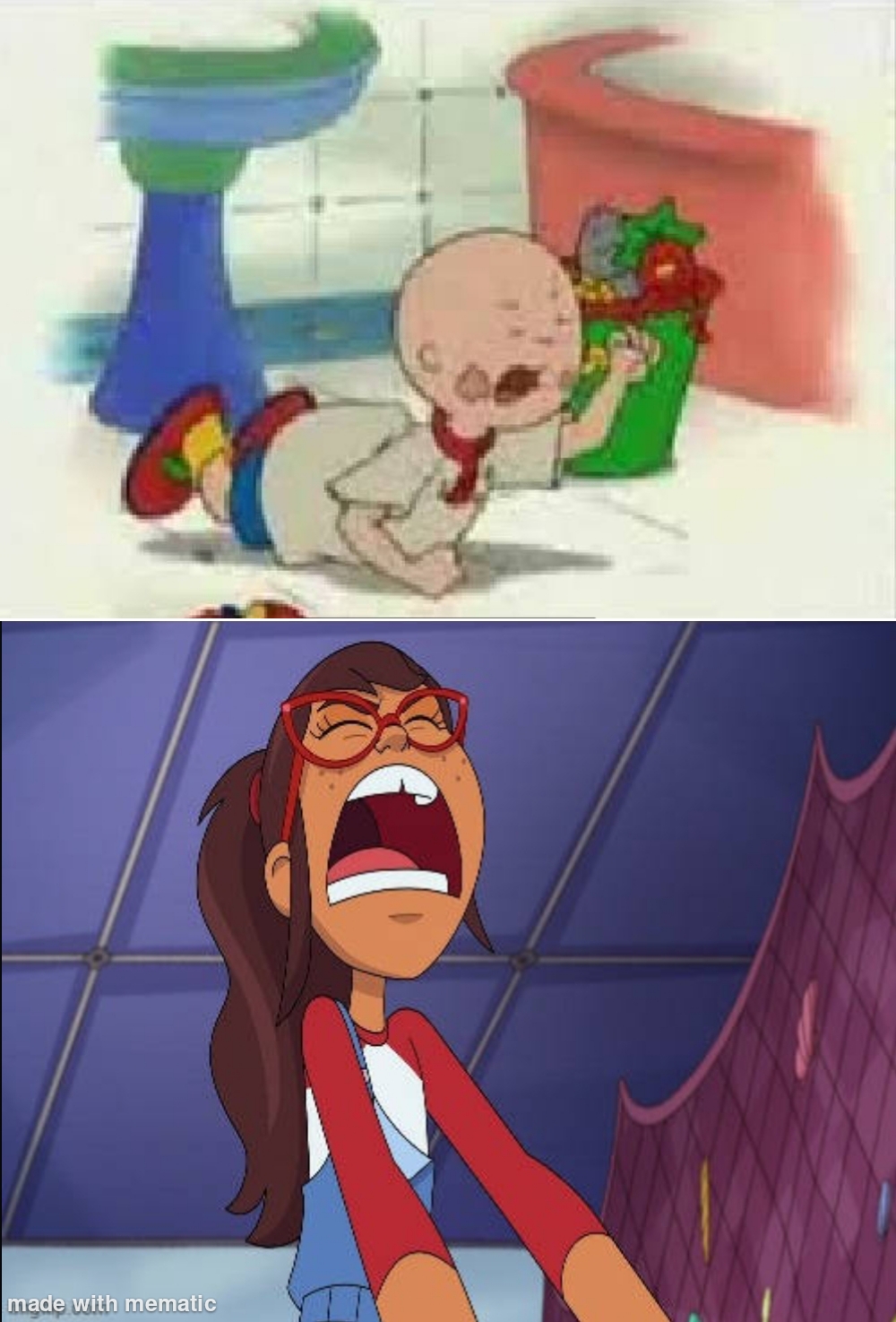 Deviantart Tantrum Classic Caillou's tantrum mades Hailey rage by MCHSF on DeviantArt