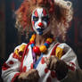 Karate clown woman 