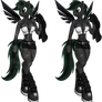 Genderbent Anthro Crystal thorn (Crystal Jade)